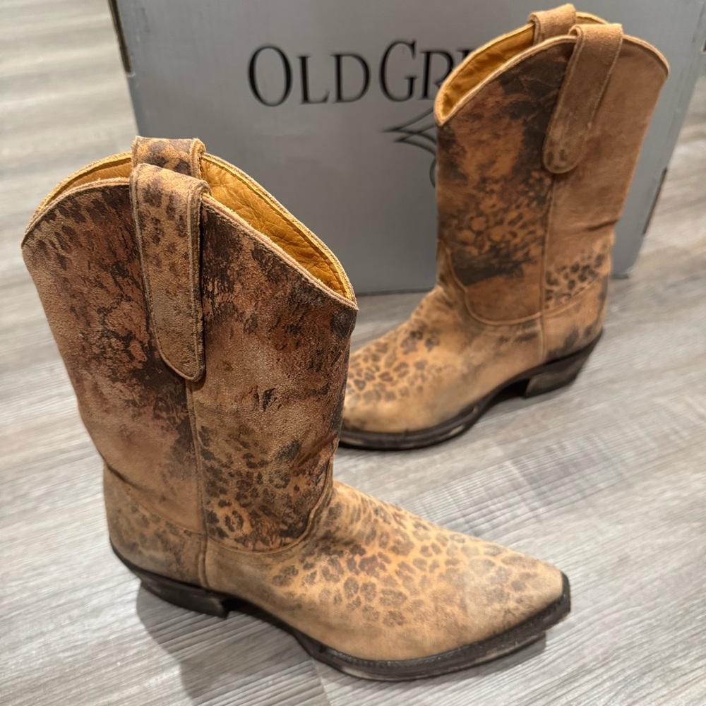 Old Gringo Leopartido 10” Ocre Viejo Leopard Cowboy Western Boots
